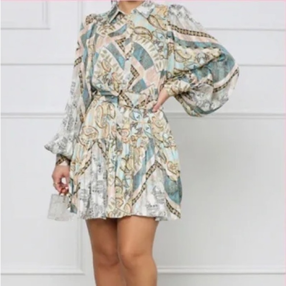 LILLY'S KLOSET | Paisley Long Sleeve Dress - Picture 10 of 10